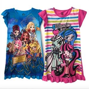 Girls XL 14 16 Ever After High Nightgown Monster
